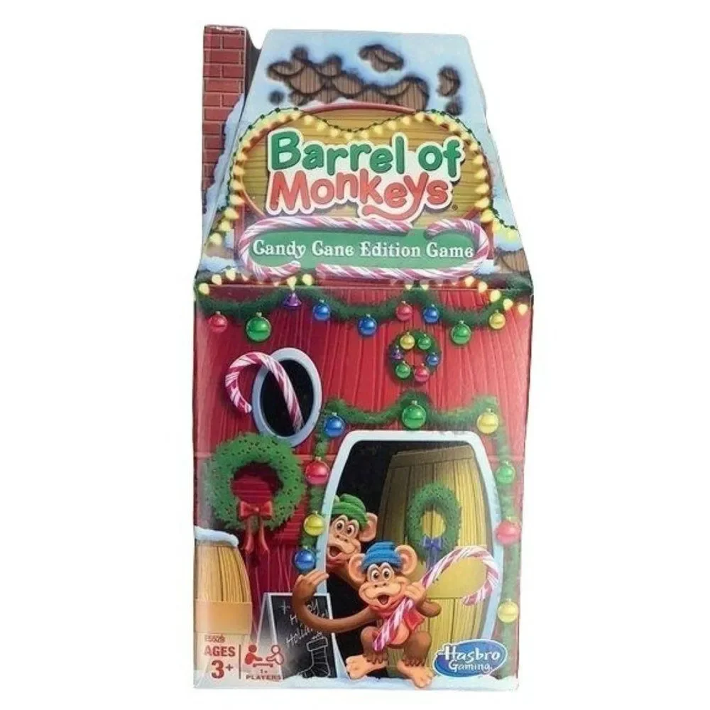 Hasbro Barrel Of Monkeys Game‎ - Candy Cane Edition NEW/Sealed